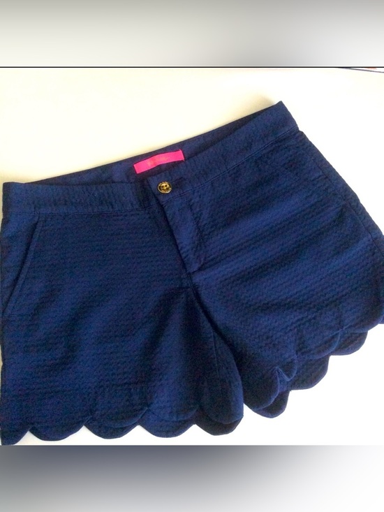Lilly Pulitzer Pants - Lilly Pulitzer Scalloped Hem Shorts Sz 0